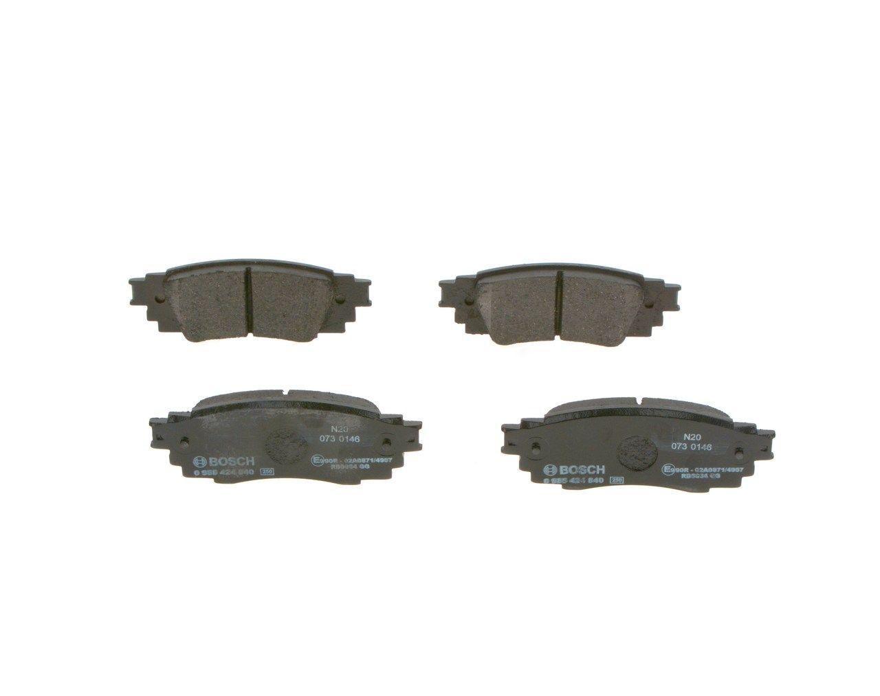 BOSCH 0 986 424 840 - Bremsbelagsatz, Scheibenbremse