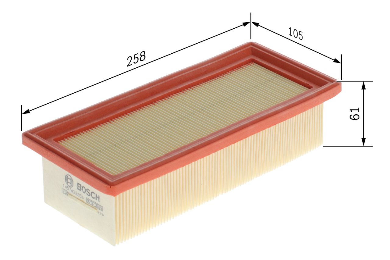BOSCH 1 457 433 256 - Luftfilter