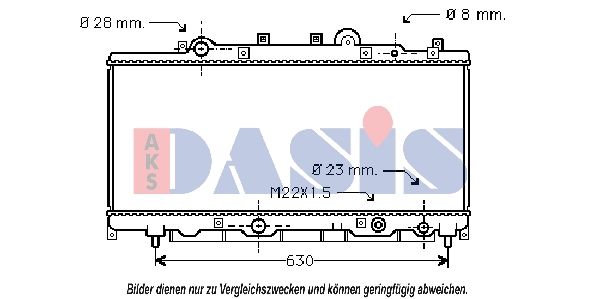 AKS DASIS 080042N - Kühler, Motorkühlung