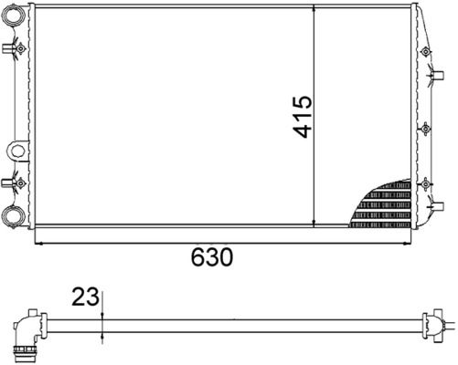 MAHLE CR 505 000S - Kühler, Motorkühlung