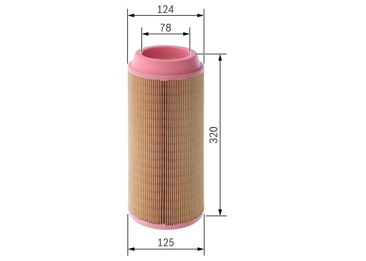 BOSCH 1 457 433 557 - Luftfilter