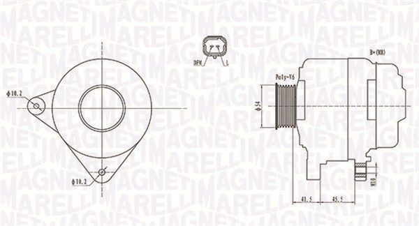 MAGNETI MARELLI 063732008010 - Generator