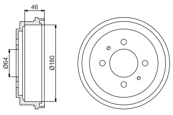 BOSCH 0 986 477 186 - Bremstrommel