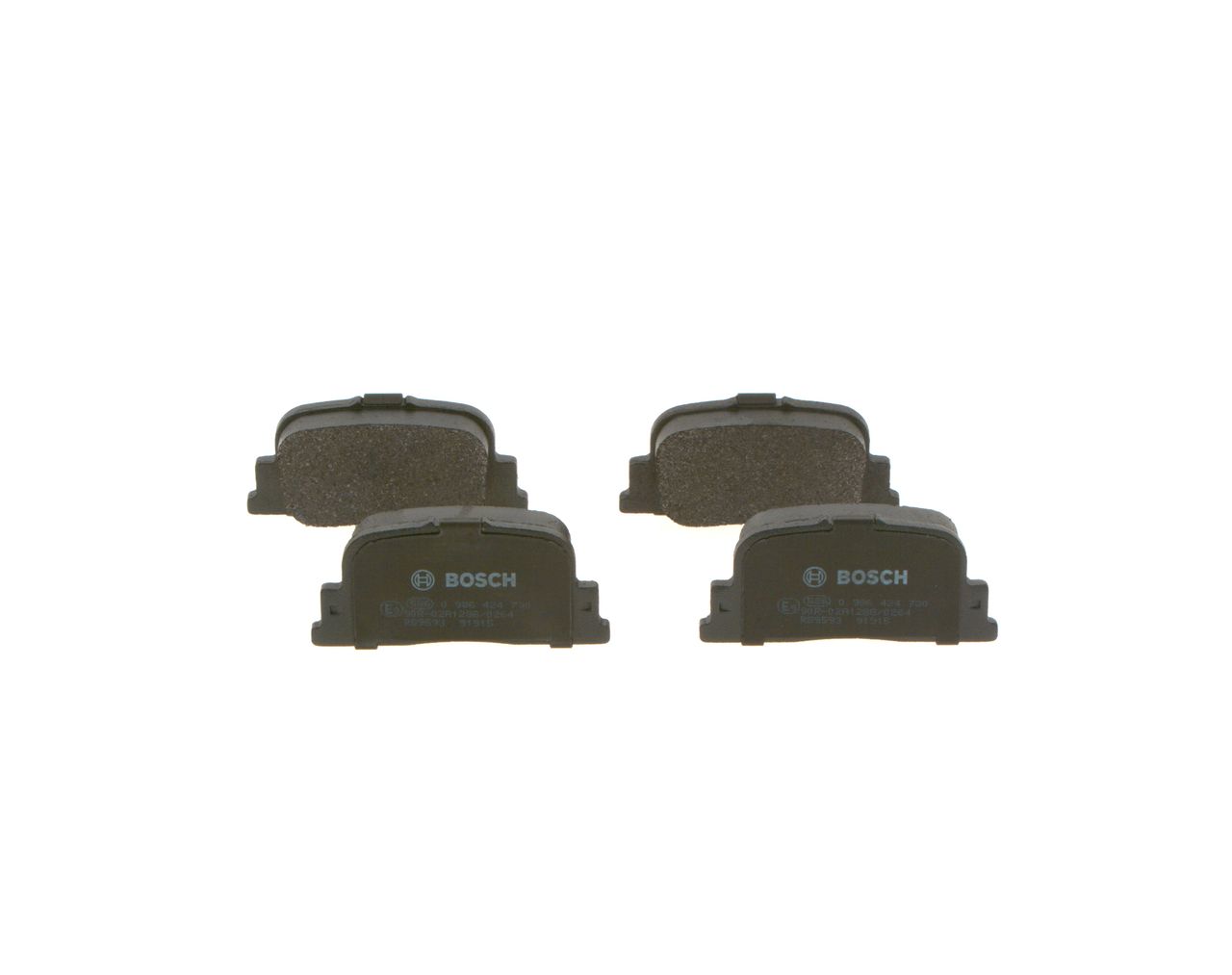 BOSCH 0 986 424 730 - Bremsbelagsatz, Scheibenbremse