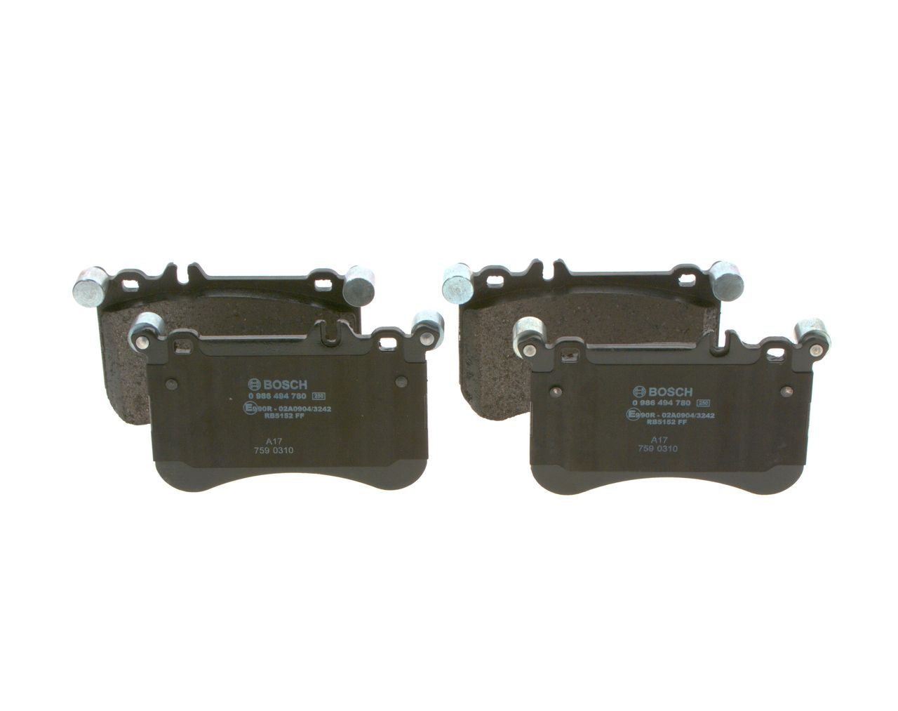 BOSCH 0 986 494 780 - Bremsbelagsatz, Scheibenbremse
