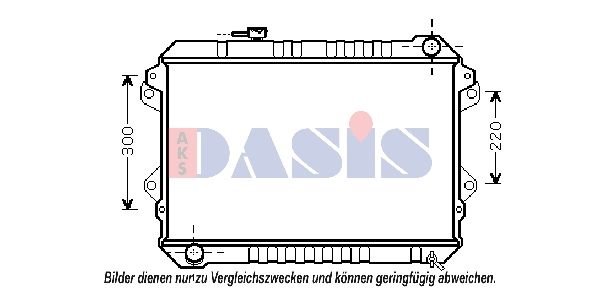 AKS DASIS 110069N - Kühler, Motorkühlung