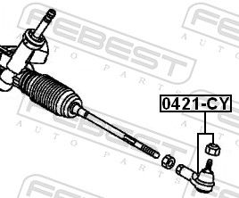 FEBEST 0421-CY - Spurstangenkopf