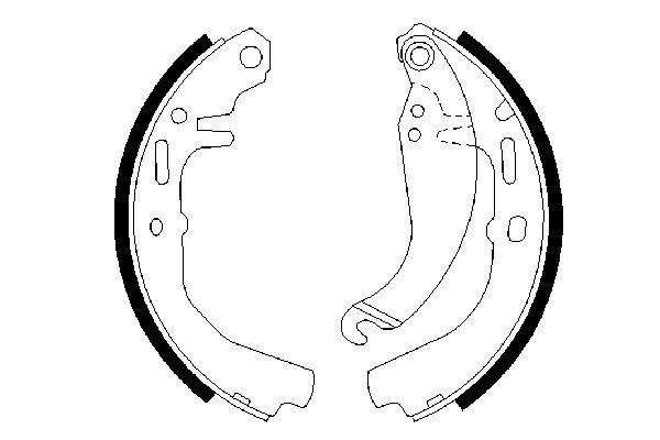BOSCH 0 986 487 109 - Bremsbackensatz
