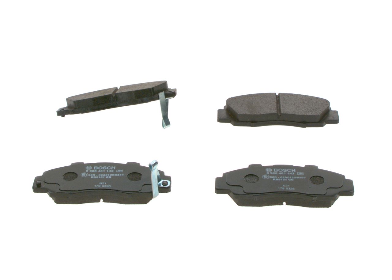 BOSCH 0 986 461 142 - Bremsbelagsatz, Scheibenbremse