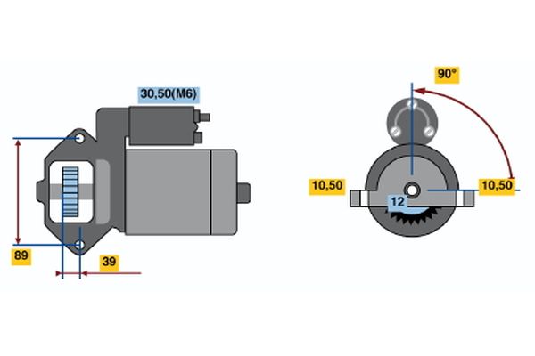 BOSCH 0 001 109 328 - Starter
