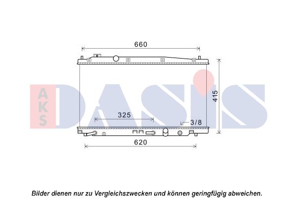 AKS DASIS 100071N - Kühler, Motorkühlung