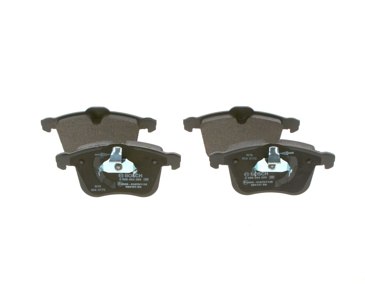 BOSCH 0 986 494 280 - Bremsbelagsatz, Scheibenbremse