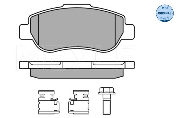 MEYLE 025 240 7217/W - Bremsbelagsatz, Scheibenbremse