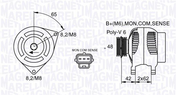 MAGNETI MARELLI 063377409010 - Generator