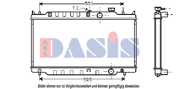 AKS DASIS 110660N - Kühler, Motorkühlung