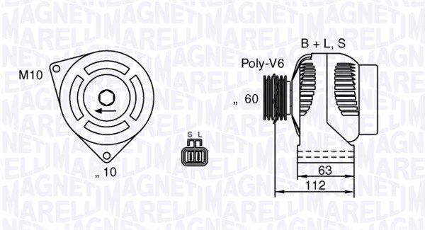 MAGNETI MARELLI 063532622010 - Generator