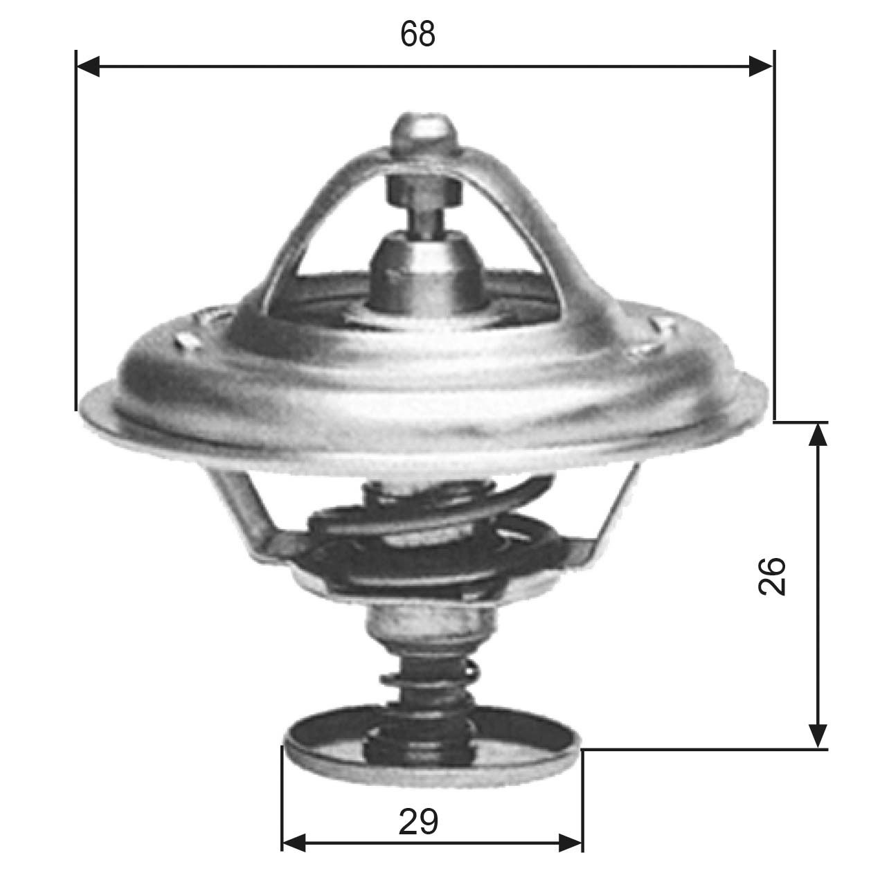 GATES TH09781G1 - Thermostat, Kühlmittel