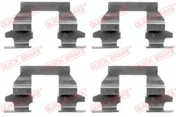 QUICK BRAKE 109-1625 - Zubehörsatz, Scheibenbremsbelag