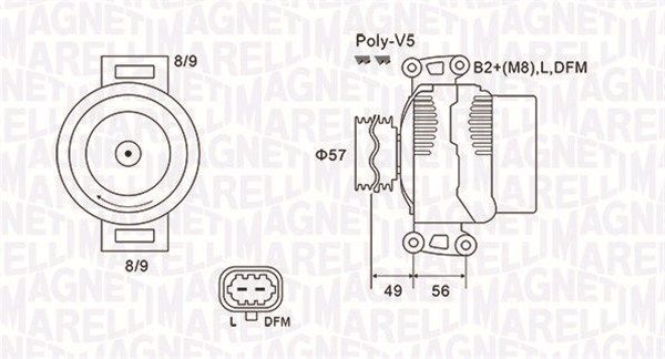 MAGNETI MARELLI 063731740010 - Generator