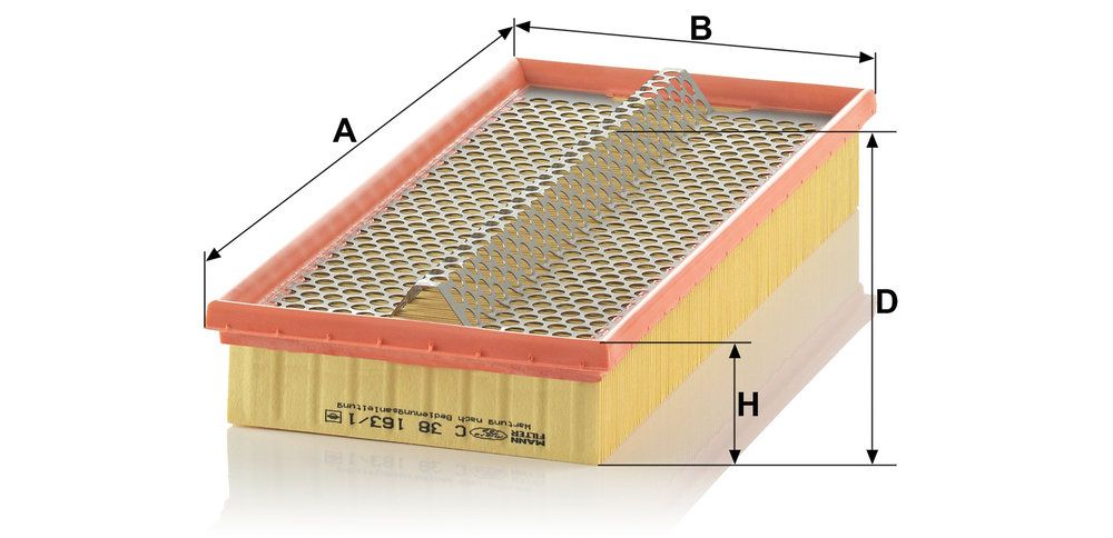 MANN-FILTER C 38 163/1 - Luftfilter