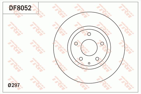 TRW DF8052 - Bremsscheibe