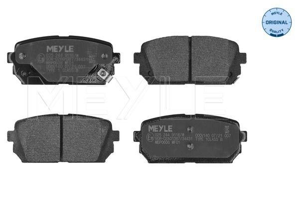 MEYLE 025 244 9116/W - Bremsbelagsatz, Scheibenbremse