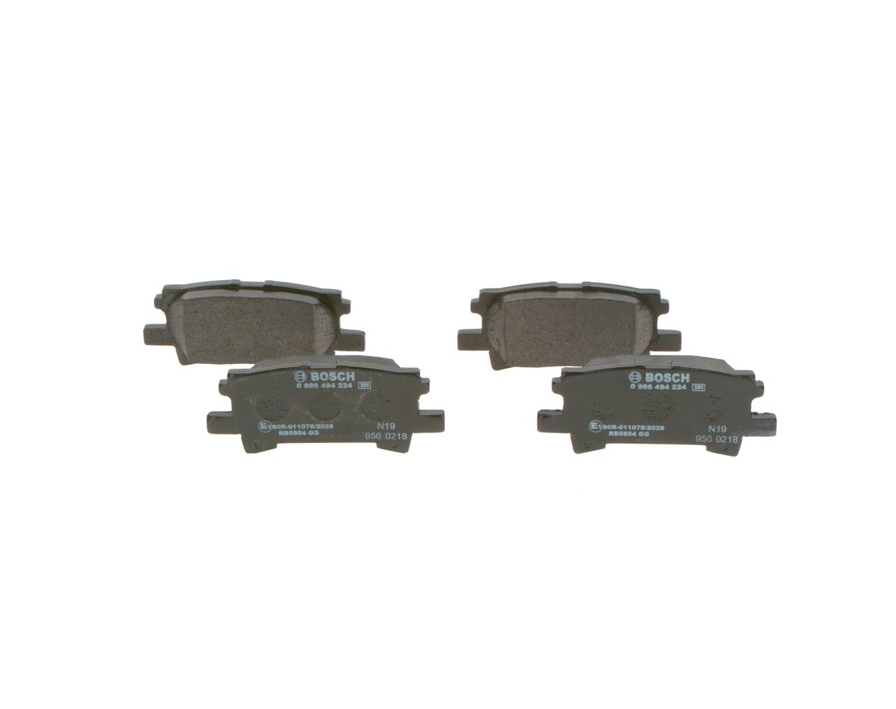 BOSCH 0 986 494 224 - Bremsbelagsatz, Scheibenbremse