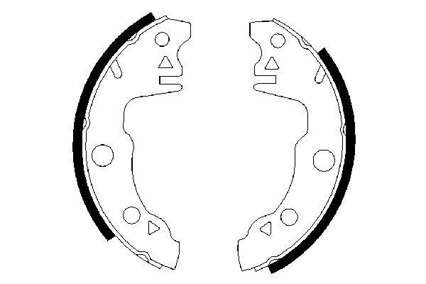 BOSCH 0 986 487 020 - Bremsbackensatz