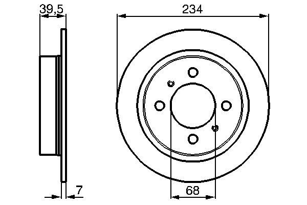 BOSCH 0 986 478 865 - Bremsscheibe