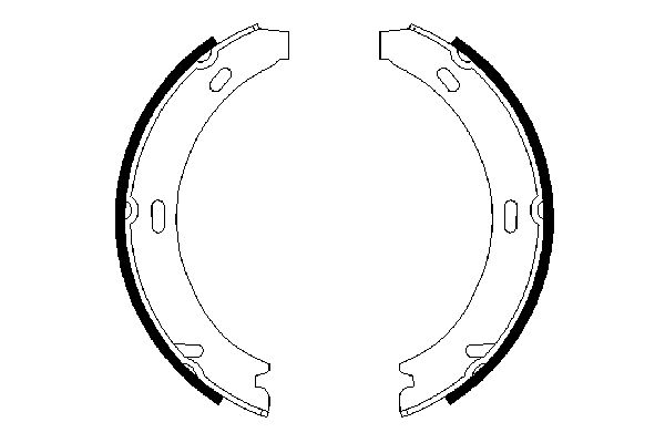 BOSCH 0 986 487 647 - Bremsbackensatz, Feststellbremse