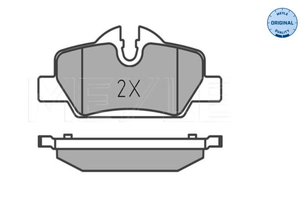 MEYLE 025 259 8016 - Bremsbelagsatz, Scheibenbremse
