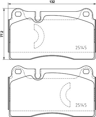 BREMBO P 85 159 - Bremsbelagsatz, Scheibenbremse