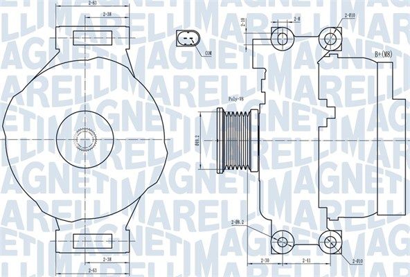 MAGNETI MARELLI 063731773010 - Generator