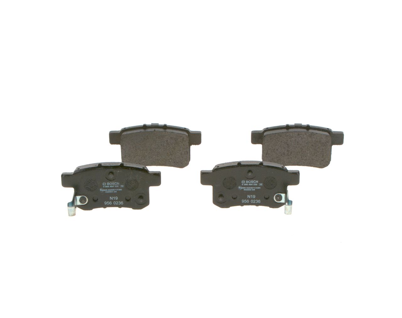 BOSCH 0 986 494 338 - Bremsbelagsatz, Scheibenbremse