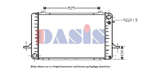 AKS DASIS 090420N - Kühler, Motorkühlung
