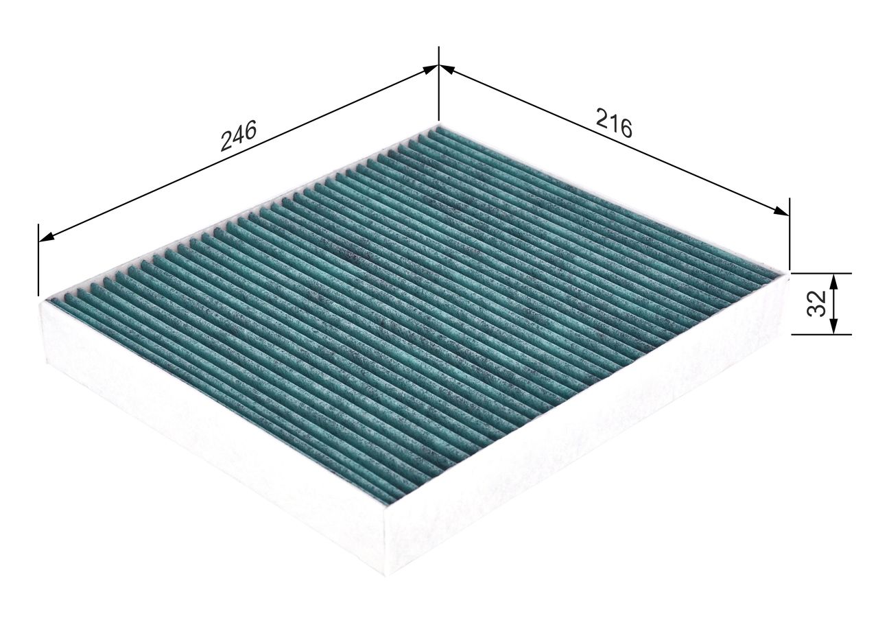 BOSCH 0 986 628 504 - Filter, Innenraumluft