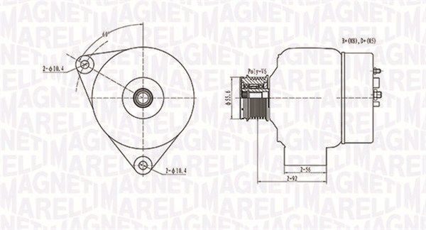 MAGNETI MARELLI 063731090010 - Generator