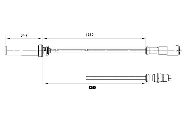 BOSCH 0 265 004 015 - Sensor, Raddrehzahl