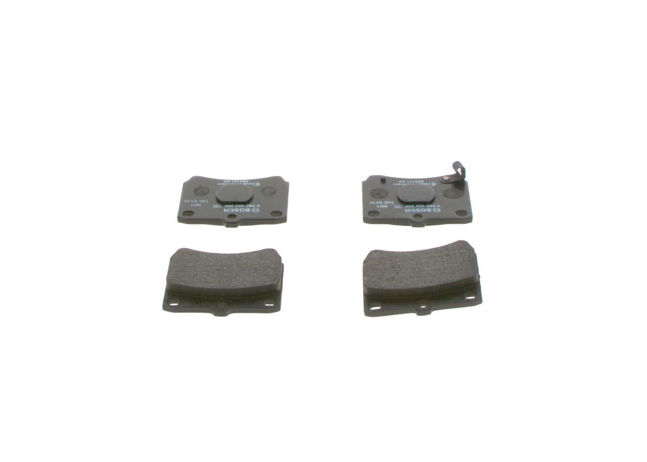 BOSCH 0 986 493 550 - Bremsbelagsatz, Scheibenbremse