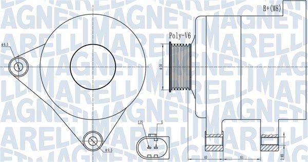 MAGNETI MARELLI 063731986010 - Generator