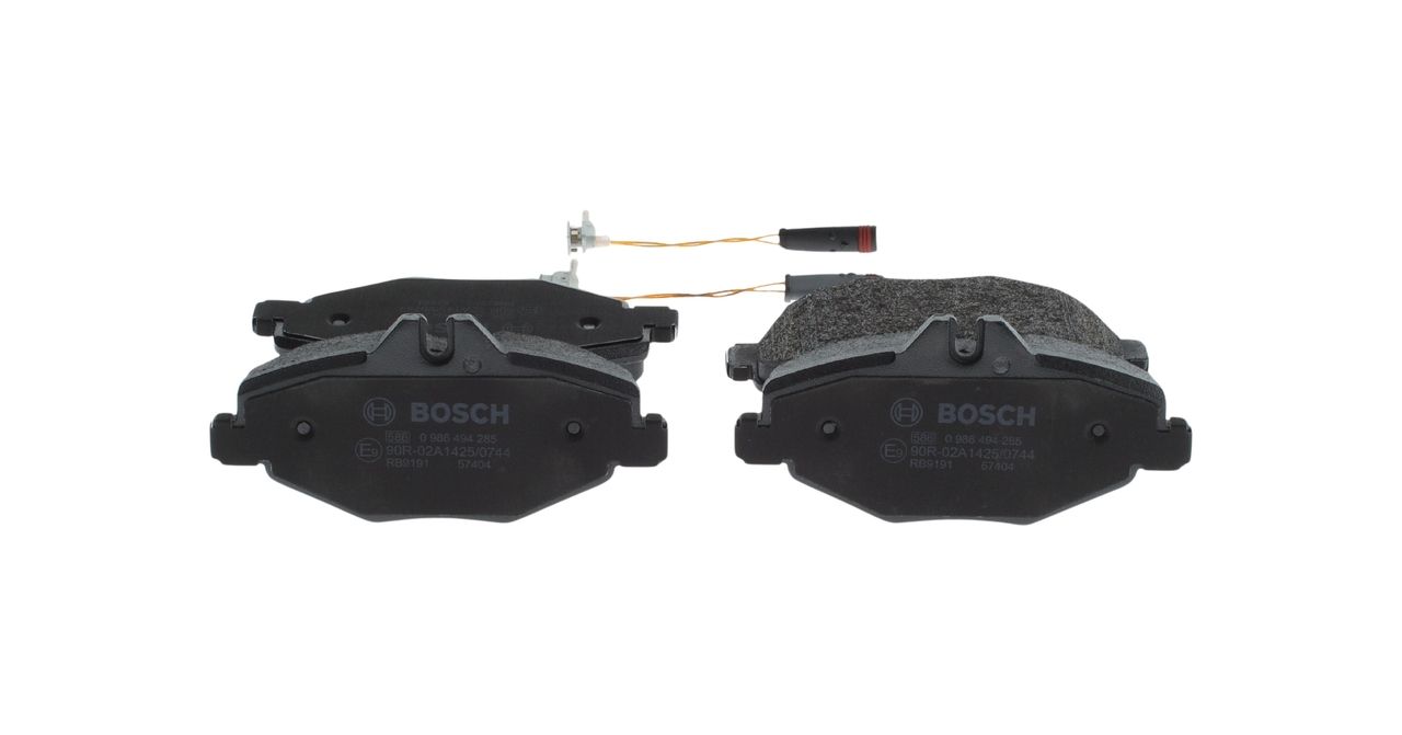 BOSCH 0 986 494 285 - Bremsbelagsatz, Scheibenbremse