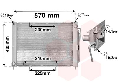 VAN WEZEL 1300M369 - Kühlmodul