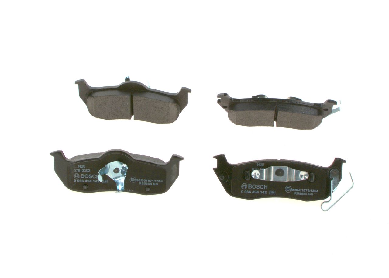 BOSCH 0 986 494 142 - Bremsbelagsatz, Scheibenbremse