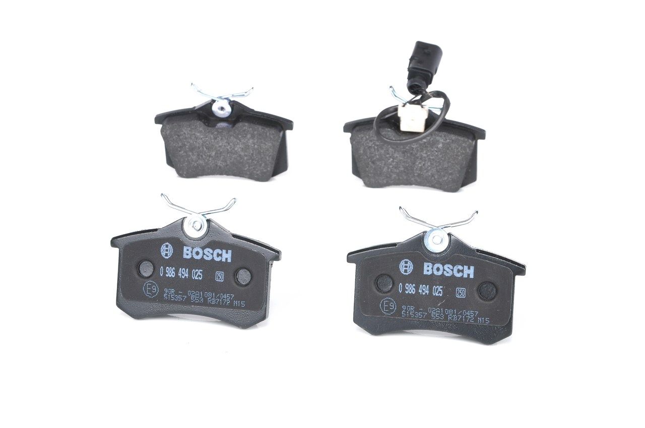 BOSCH 0 986 494 025 - Bremsbelagsatz, Scheibenbremse