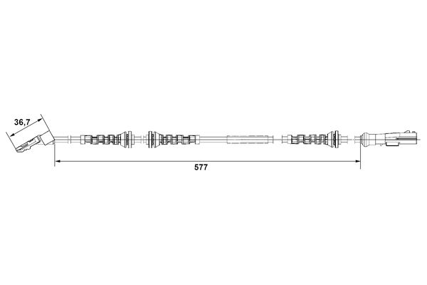 BOSCH 0 265 007 742 - Sensor, Raddrehzahl