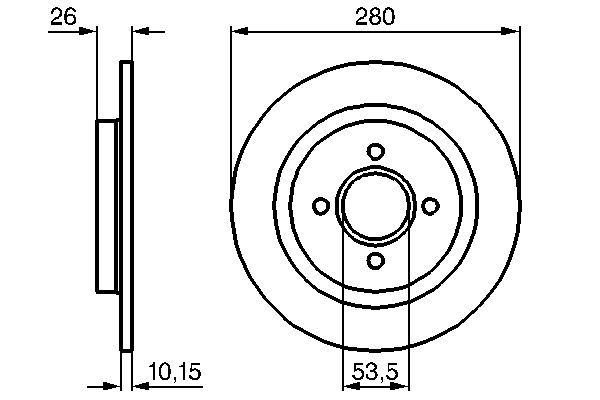 BOSCH 0 986 479 049 - Bremsscheibe