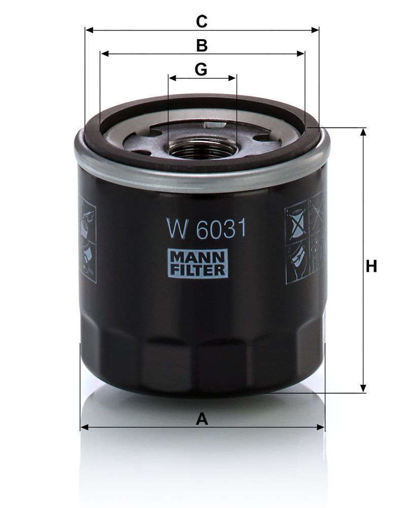 MANN-FILTER W 6031 - Ölfilter
