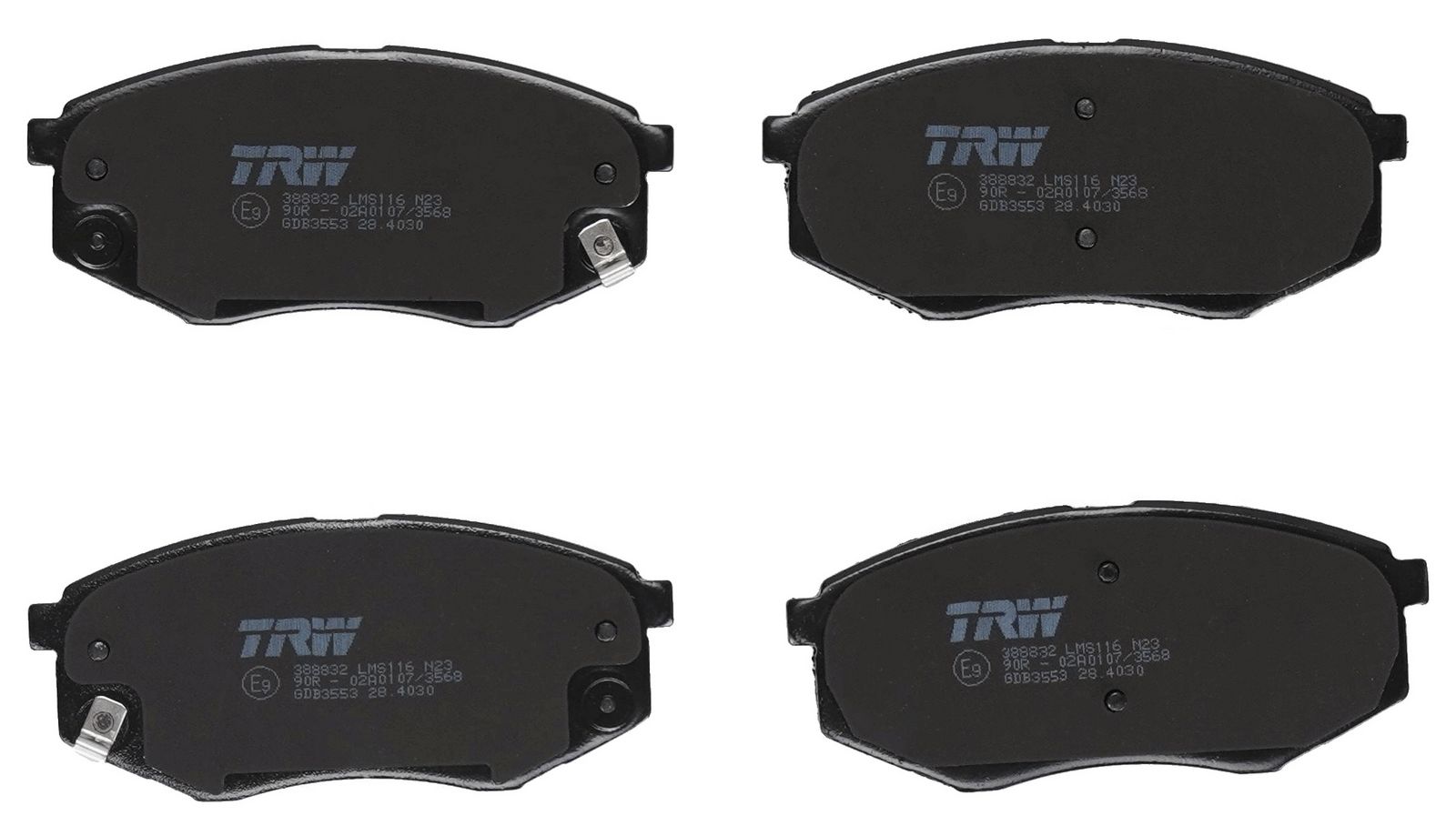 TRW GDB3553 - Bremsbelagsatz, Scheibenbremse