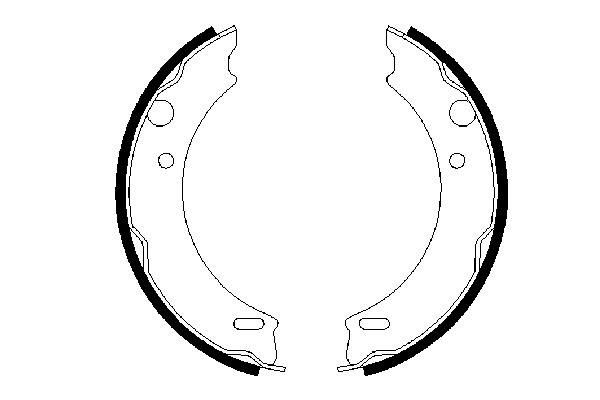 BOSCH 0 986 487 412 - Bremsbackensatz, Feststellbremse