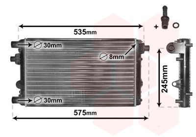 VAN WEZEL 17002239 - Kühler, Motorkühlung
